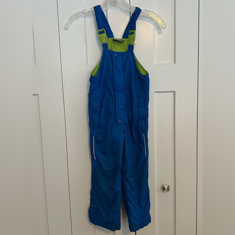 Kids Blue and Green‎ Northwest Blue Snow Bib Size 4